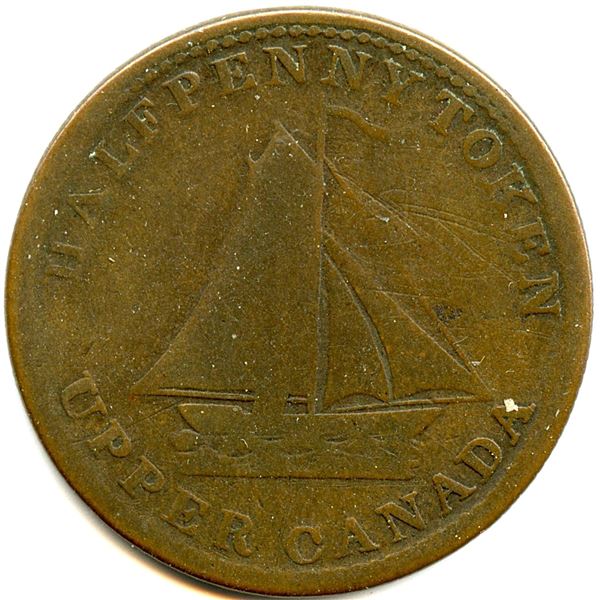 Lot of Fifteen Br 727 1820 Commercial Change Upper Canada Tokens.