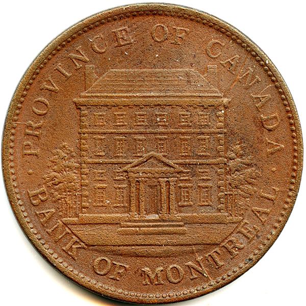 Lot of Fourteen Br 526 Bank Of Montreal One Penny Tokens.