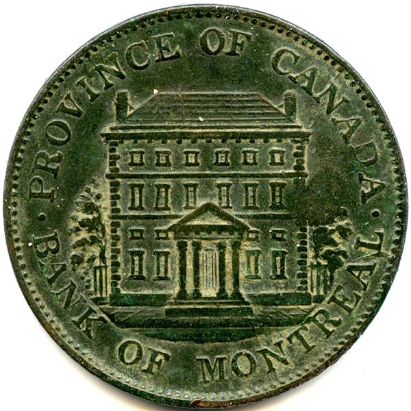 Lot of Twenty Three Br 527 1844 Bank of Montreal Half Penny Tokens.