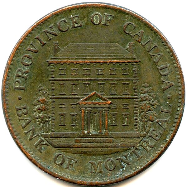 Lot of Twenty One Br 527 1844 Bank of Montreal Half Penny Tokens.