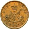 Image 2 : Lot of Three Br 719 Bank of Upper Canada One Penny Tokens.