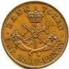 Image 2 : Lot of Four Br 720 Bank of Upper Canada Half Penny Tokens.