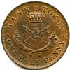 Image 8 : Lot of Four Br 720 Bank of Upper Canada Half Penny Tokens.
