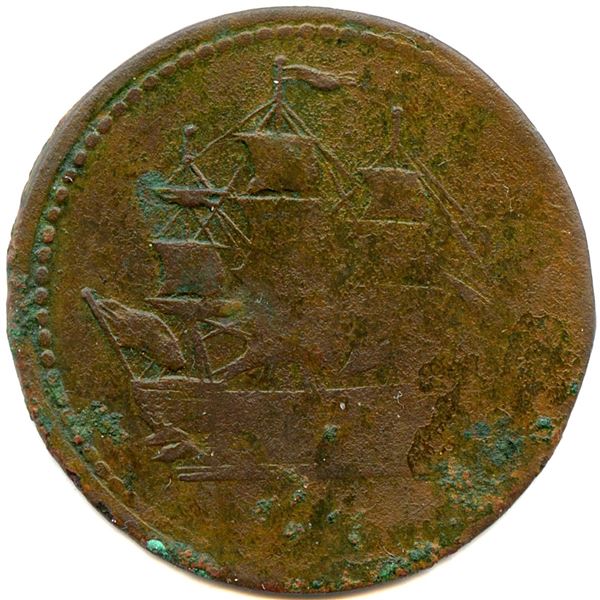 CH-BL24B Ships Colonies & Commerce Blacksmith Token.