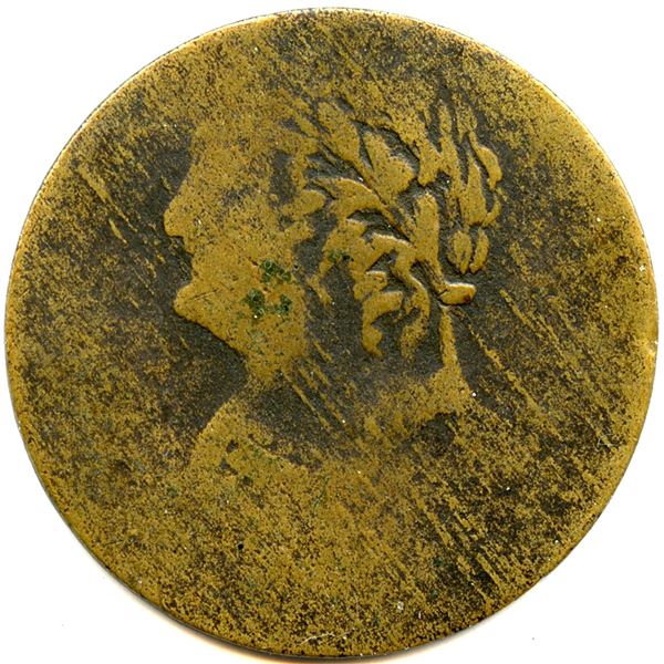 CH-BL-35A2 Bust & Harp Blacksmith Token.