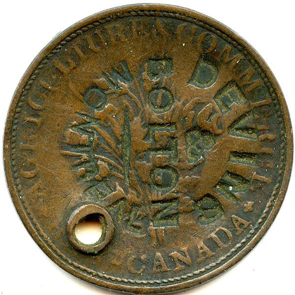 Lot of Two Devins & Bolton Countermarked Tokens.