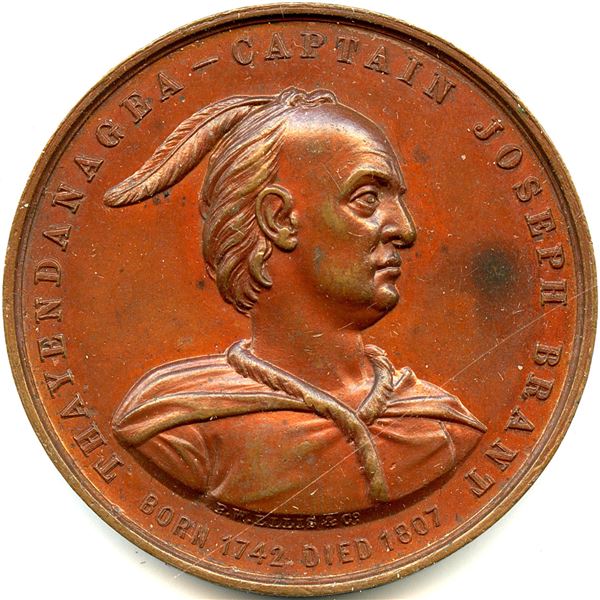 Lr. 1130 Brant Memorial Unveiled Brantford 1886 Copper.