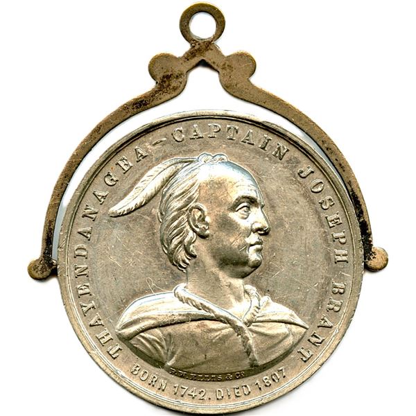 Lr. 1130 Brant Memorial Unveiled Brantford 1886 White Metal.