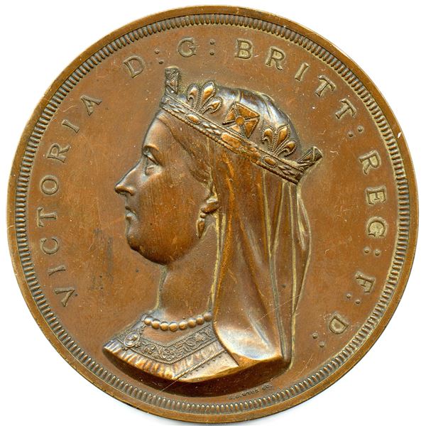 Lr. 1185 Confederation Medal 1867 Bronze.