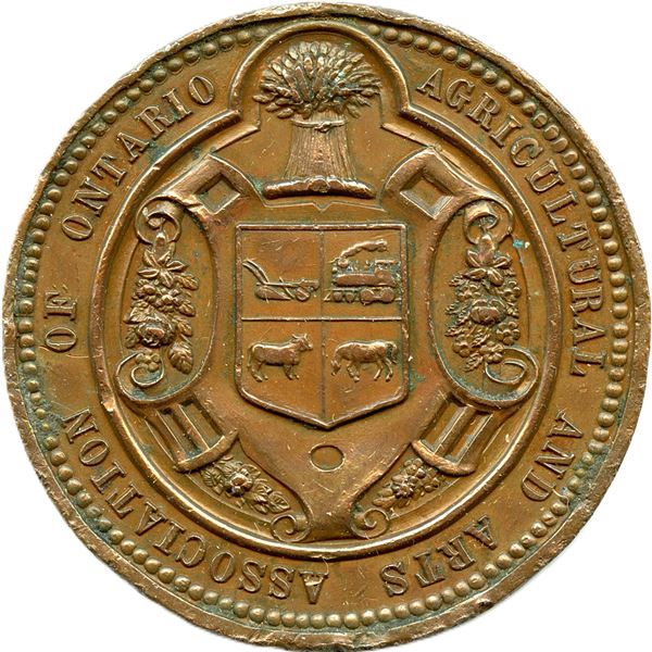 Lr. 1462 Agricultural and Arts Association of Ontario. Awarded. Copper.