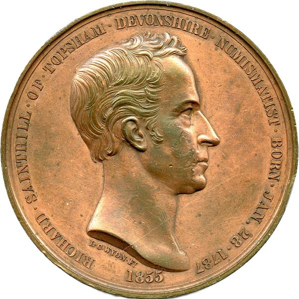 1855 Richard Sainthill  Numismatist Medal.