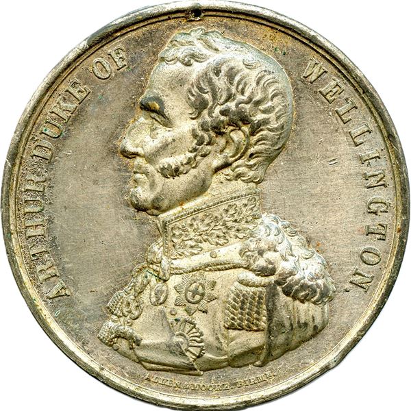 Lot of Three 1852 Death Medals of the Duke of Wellington.