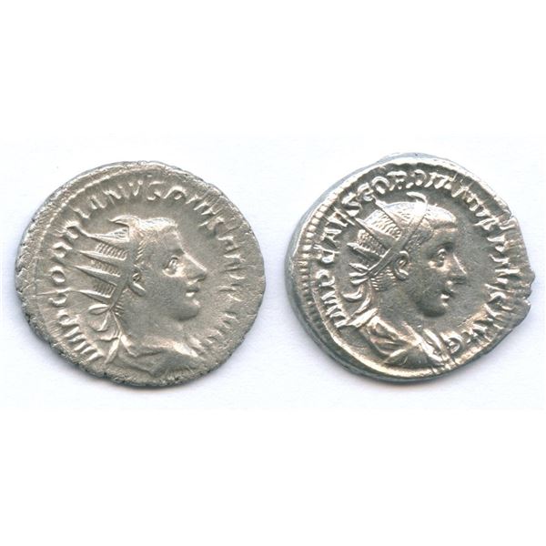 Roman Imperial - Gordian III (AD 238-244). Lot of 2