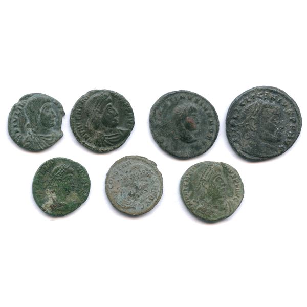 Roman Imperial - 4th Century Emperors Group. Lot of 7