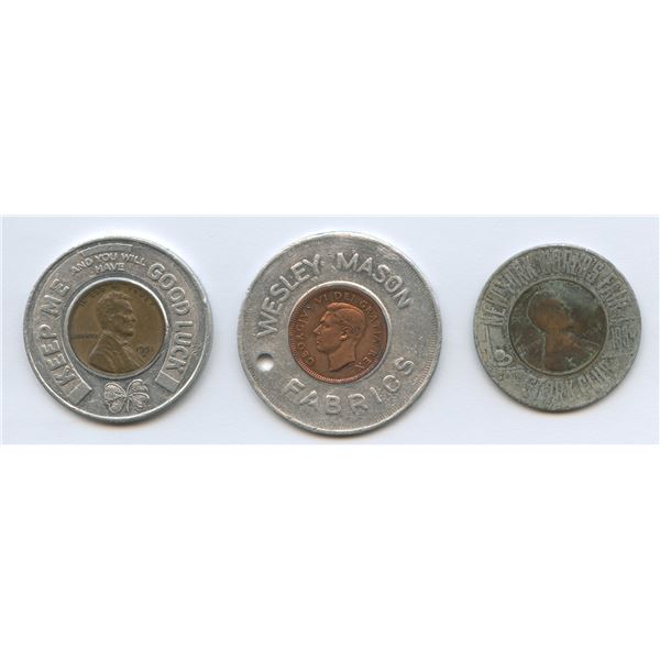 Lot of 3 Encased Cents