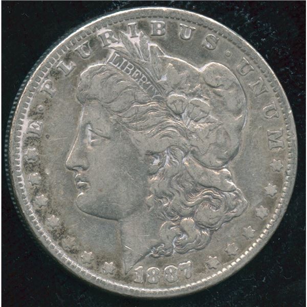 1887 USA Morgan Silver Dollar