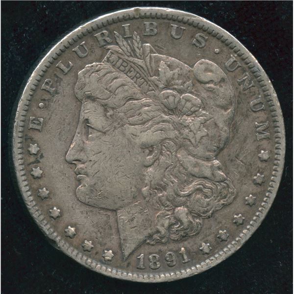 1891 USA Morgan Silver Dollar