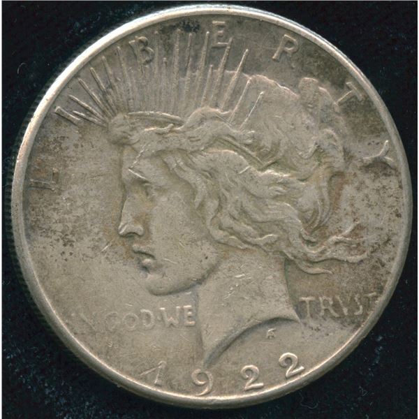 1922-S USA Peace Silver Dollar