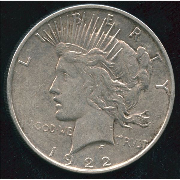 1922-D USA Peace Silver Dollar
