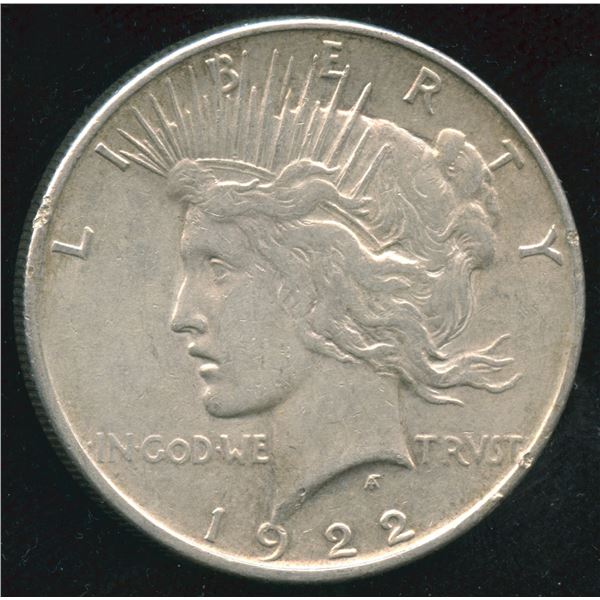 1922 USA Peace Silver Dollar