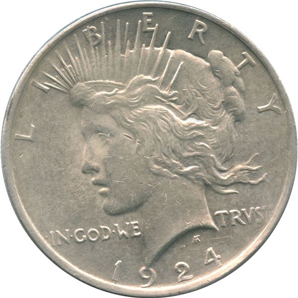 1924 USA Peace Silver Dollar