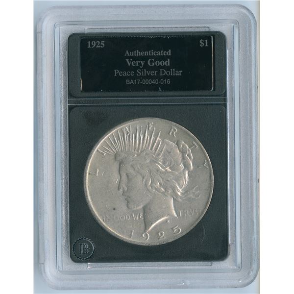 1925 USA Peace Silver Dollar