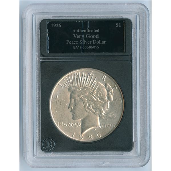 1926 USA Peace Silver Dollar