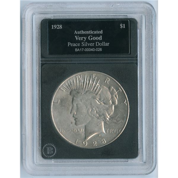 1928 USA Peace Silver Dollar