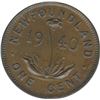 Image 2 : 1940 Newfoundland One Cent - Re-Engraved Date