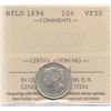 Image 1 : 1894 Newfoundland Ten Cents