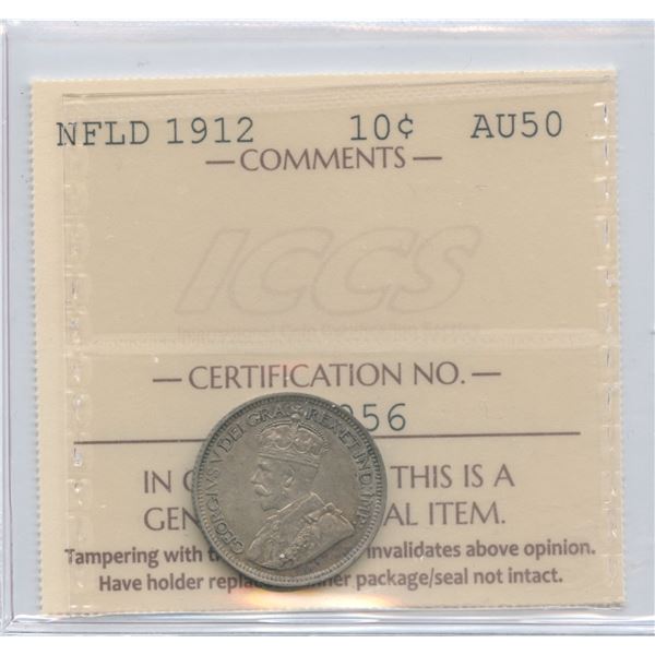 1912 Newfoundland Ten Cents