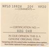 Image 3 : 1882H Newfoundland Twenty Cents