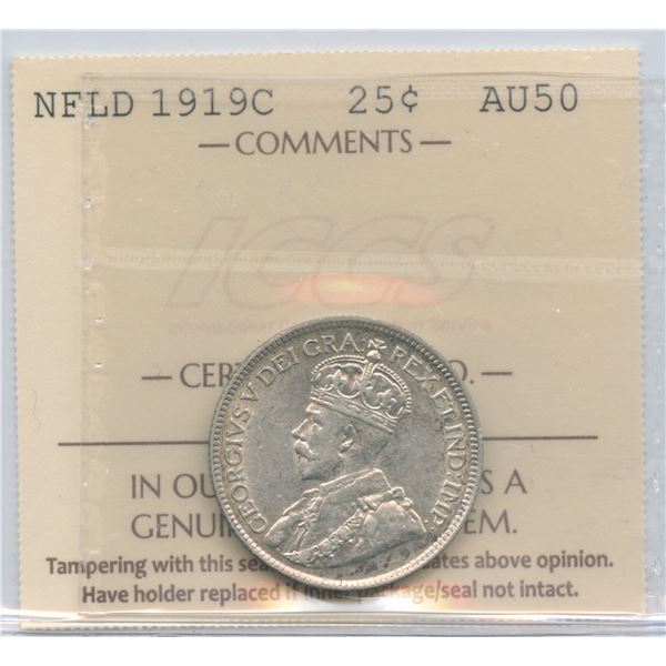 1919c Newfoundland Twenty-Five Cents