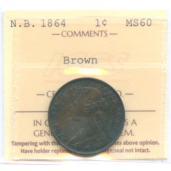 1864 New Brunswick One Cent