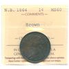 Image 1 : 1864 New Brunswick One Cent