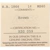 Image 3 : 1864 New Brunswick One Cent