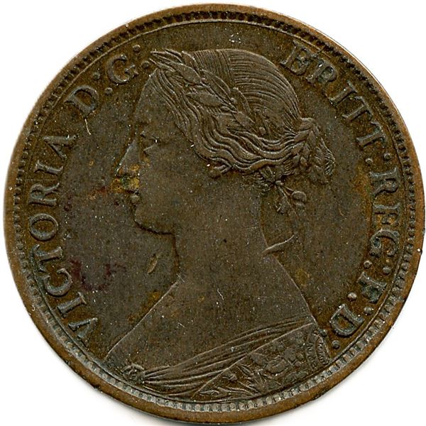 1861 New Brunswick Half Cent