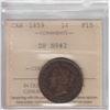 Image 1 : 1859 One Cent - Double Punched #2