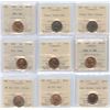Image 1 : Lot of 13 ICCS Graded One Cents
