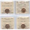 Image 2 : Lot of 13 ICCS Graded One Cents