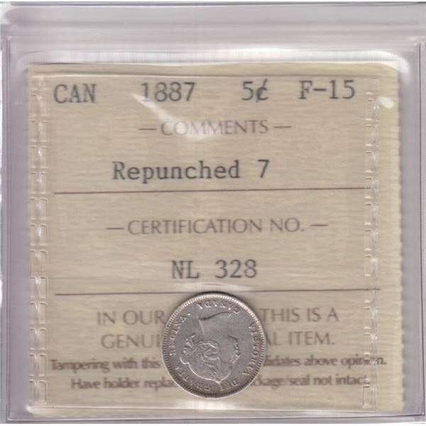 1887 Five Cents- 7/7