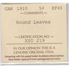 Image 3 : 1910 Five Cents - Round Leaves