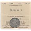 Image 1 : 1898 Ten Cents - Obverse 6