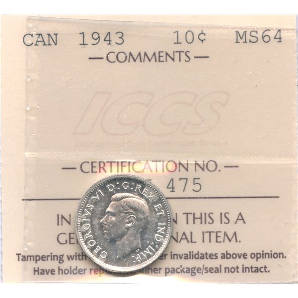 1943 Ten Cents