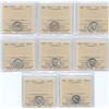Image 1 : Lot of 8 ICCS Graded Ten Cents