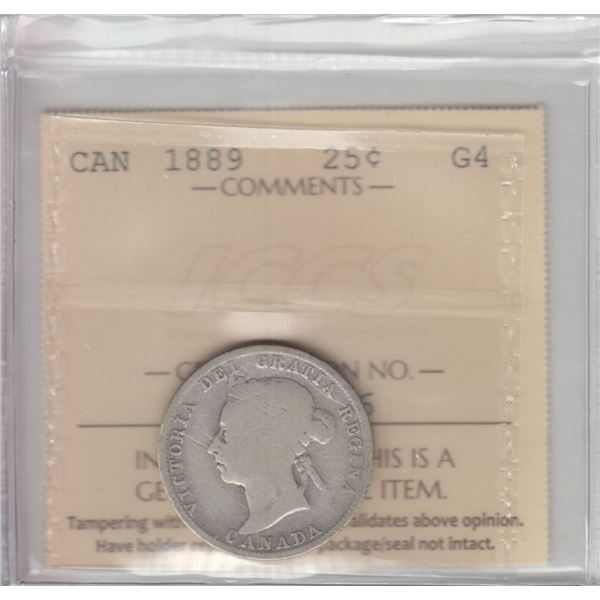 1889 Twenty-Five Cents - Key Date