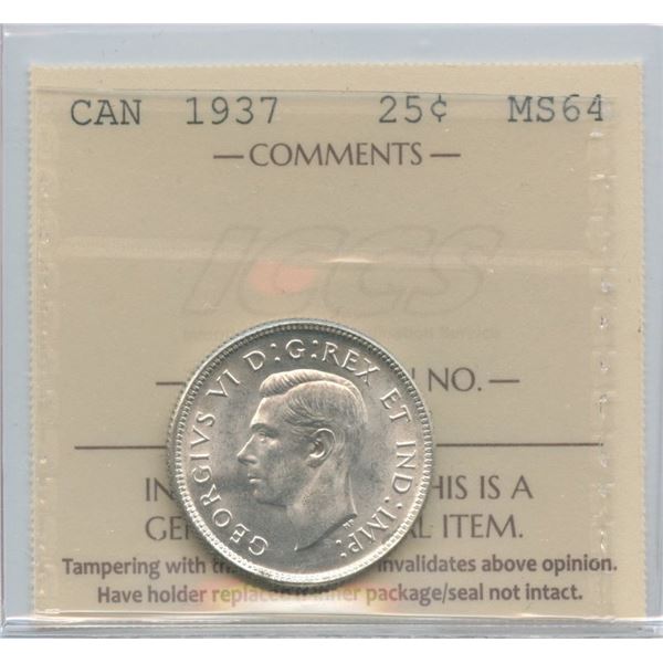 1937 Twenty-Five Cents