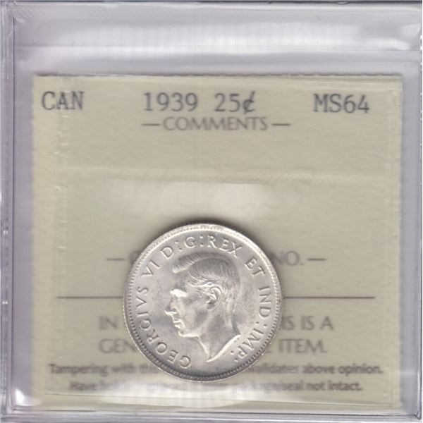 1939 Twenty-Five Cents