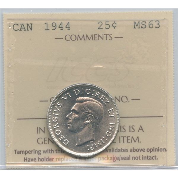 1944 Twenty-Five Cents