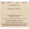 Image 3 : 1953 Twenty-Five Cents - NSF